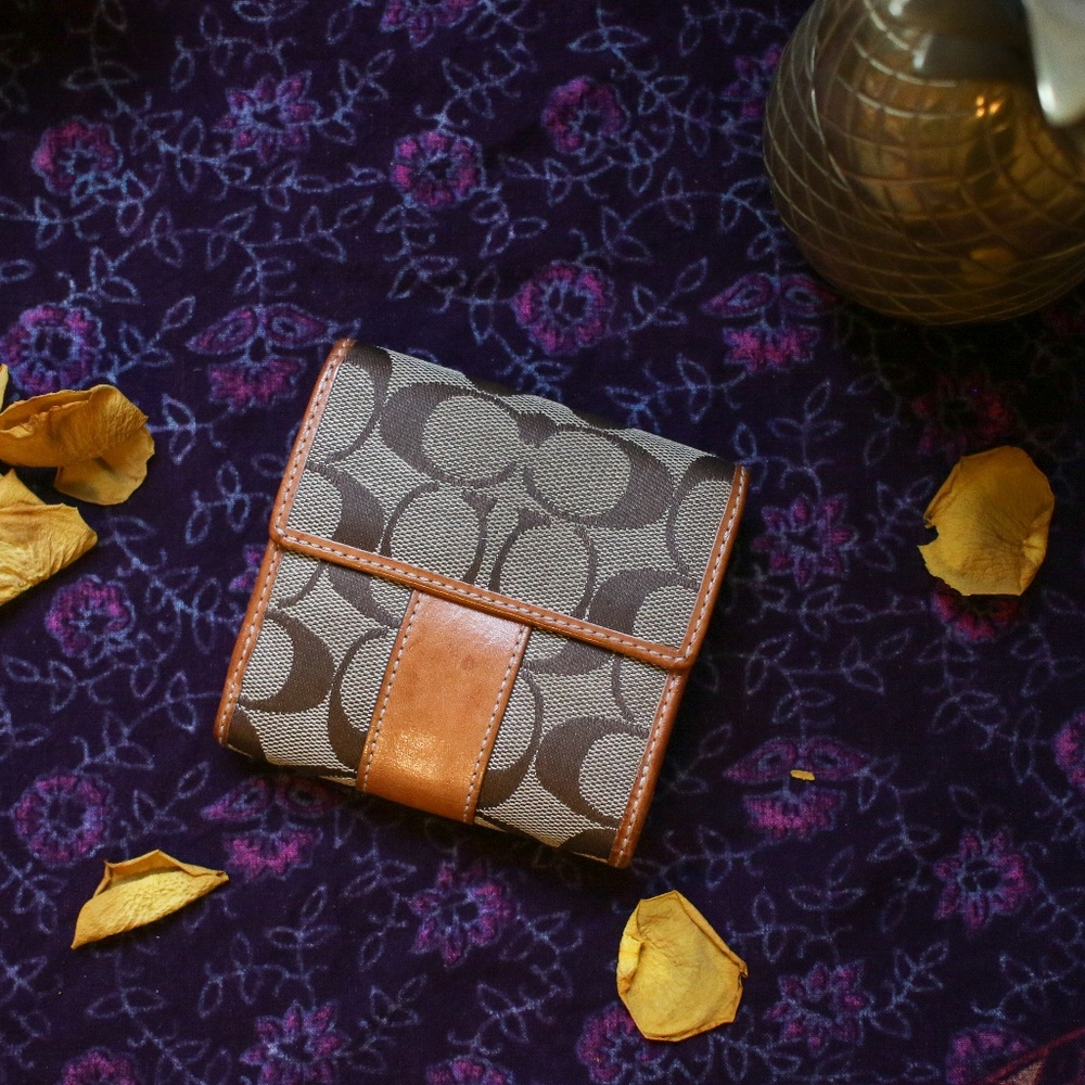 Tan Leather Coach Wallet